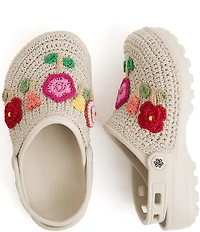 The Sak Crochet Flower Applique EVA Clogs