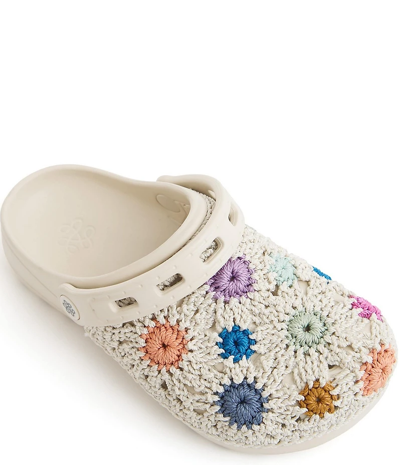 The Sak Crochet Flower EVA Clogs