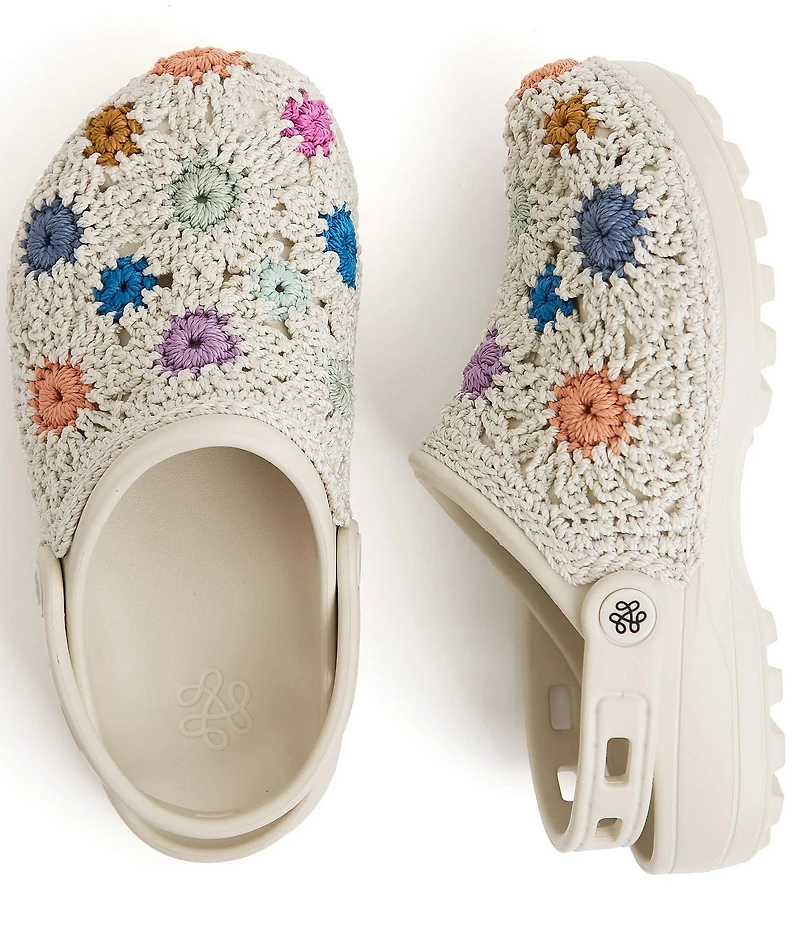 The Sak Crochet Flower EVA Clogs