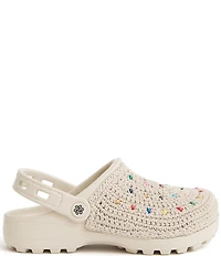 The Sak Crochet Rainbow Beaded EVA Clogs
