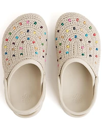The Sak Crochet Rainbow Beaded EVA Clogs