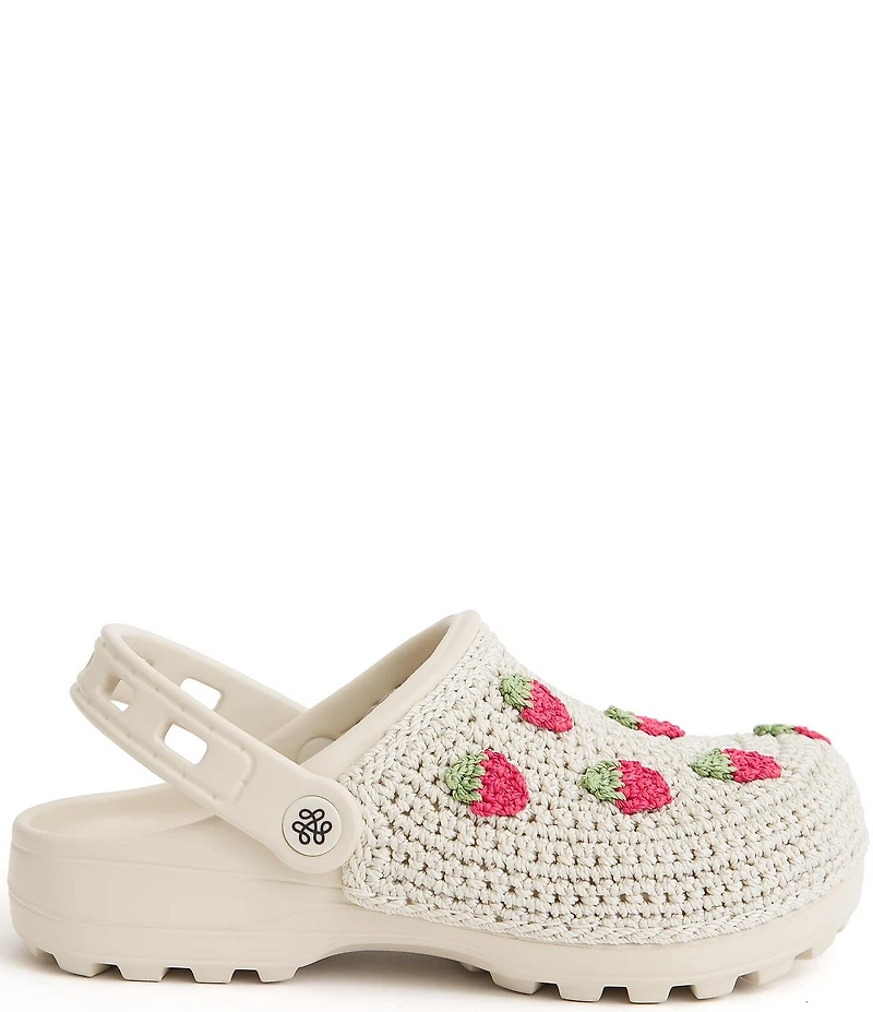The Sak Crochet Strawberry Pattern EVA Clogs