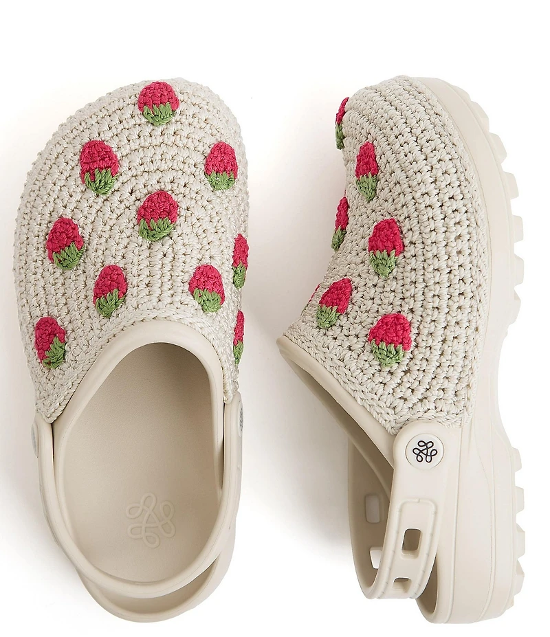 The Sak Crochet Strawberry Pattern EVA Clogs
