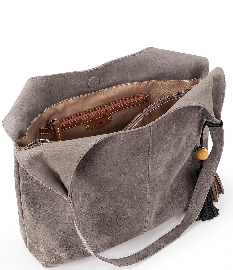 The Sak Huntley Suede Slouchy Hobo Shoulder Bag