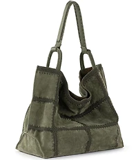 The Sak Los Feliz Suede Patch Slouchy Hobo Tote Bag