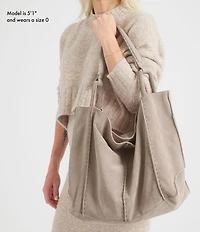 The Sak Los Feliz Suede Slouchy Hobo Tote Bag