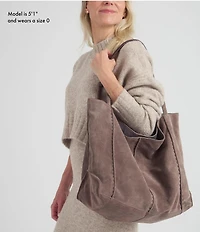 The Sak Los Feliz Suede Slouchy Hobo Tote Bag