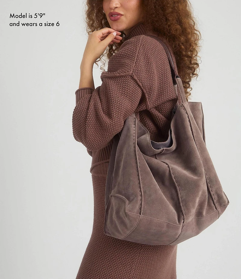 The Sak Los Feliz Suede Slouchy Hobo Tote Bag