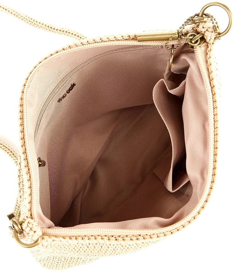 The Sak Lumi Palm Tree Crochet Crossbody Bag