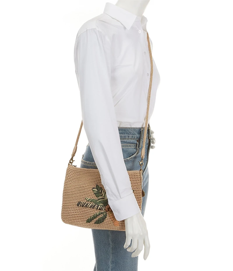 The Sak Lumi Palm Tree Crochet Crossbody Bag