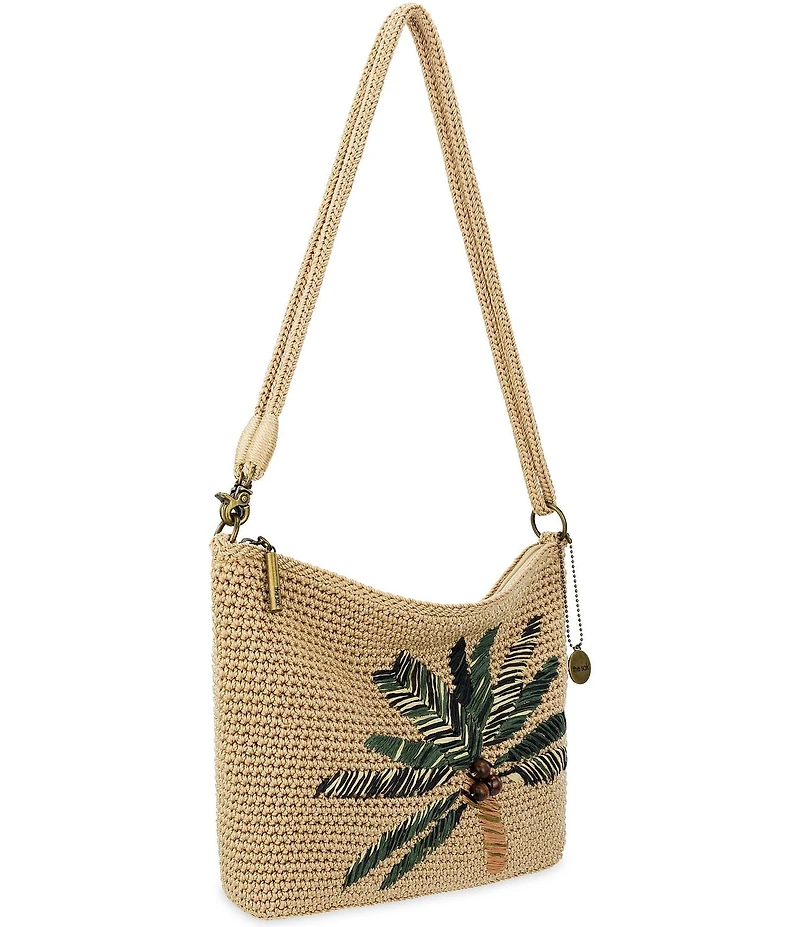 The Sak Lumi Palm Tree Crochet Crossbody Bag
