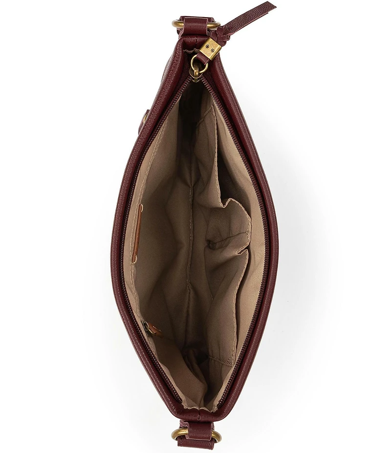 The Sak Melrose Zip Leather Crossbody Bag