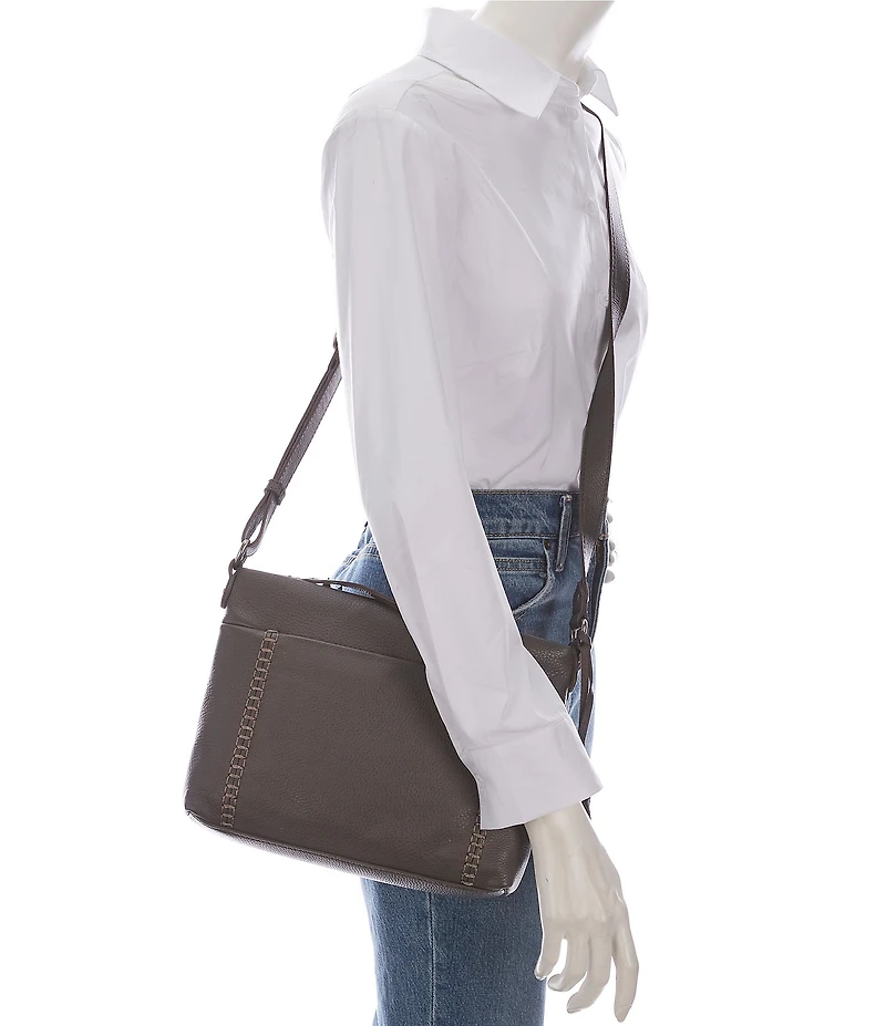 The Sak Melrose Top Zip Leather Crossbody Bag