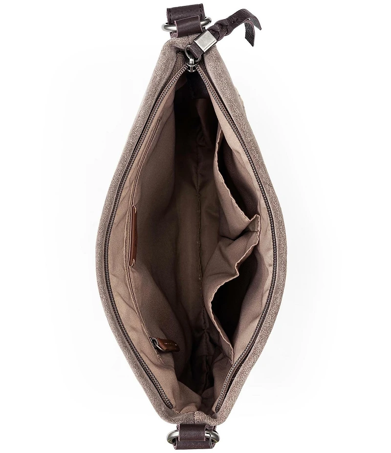 The Sak Melrose Zip Leather Crossbody Bag