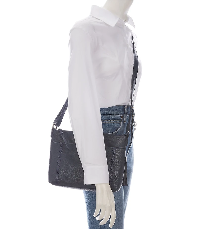 The Sak Melrose Top Zip Leather Crossbody Bag