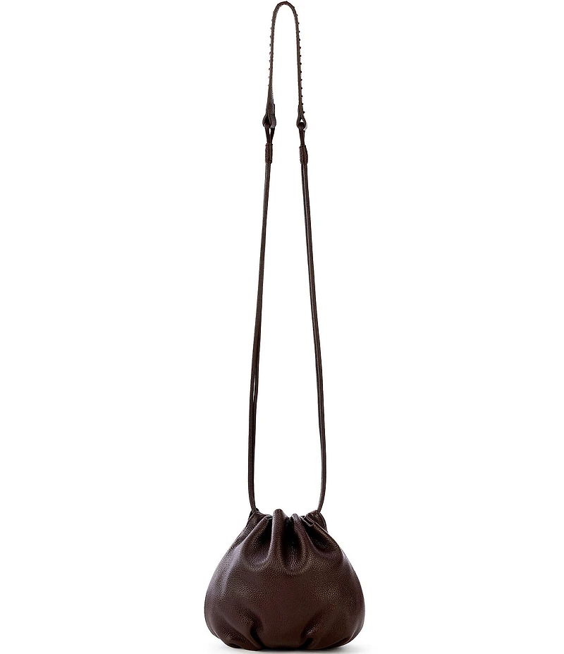 The Sak Min Leather Bucket Crossbody Bag