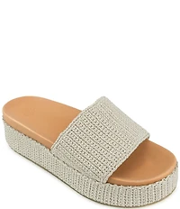 The Sak Olivia Wedge Crochet Platform Sandals