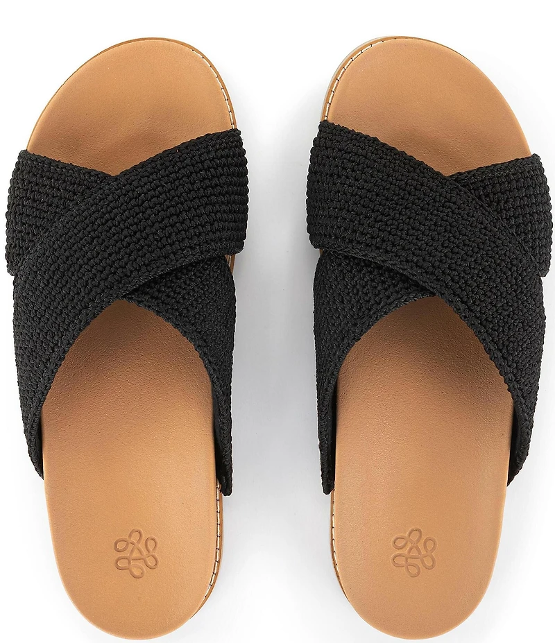 The Sak Penelope Cross Banded Slide Sandals