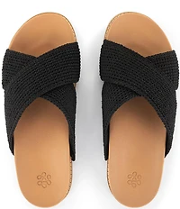 The Sak Penelope Cross Banded Slide Sandals