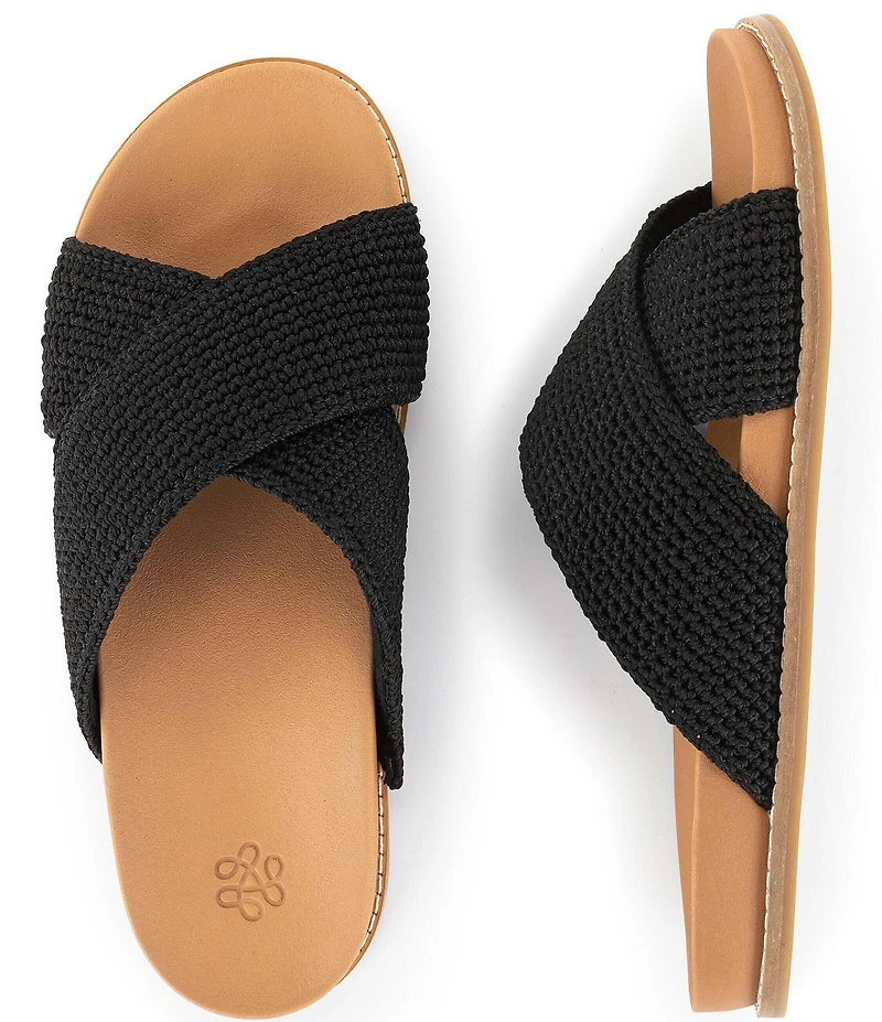 The Sak Penelope Cross Banded Slide Sandals