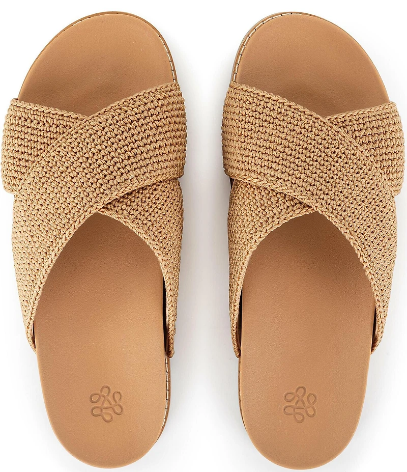 The Sak Penelope Cross Banded Slide Sandals