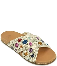 The Sak Penelope Flower Crochet Slide Sandals