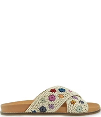 The Sak Penelope Flower Crochet Slide Sandals