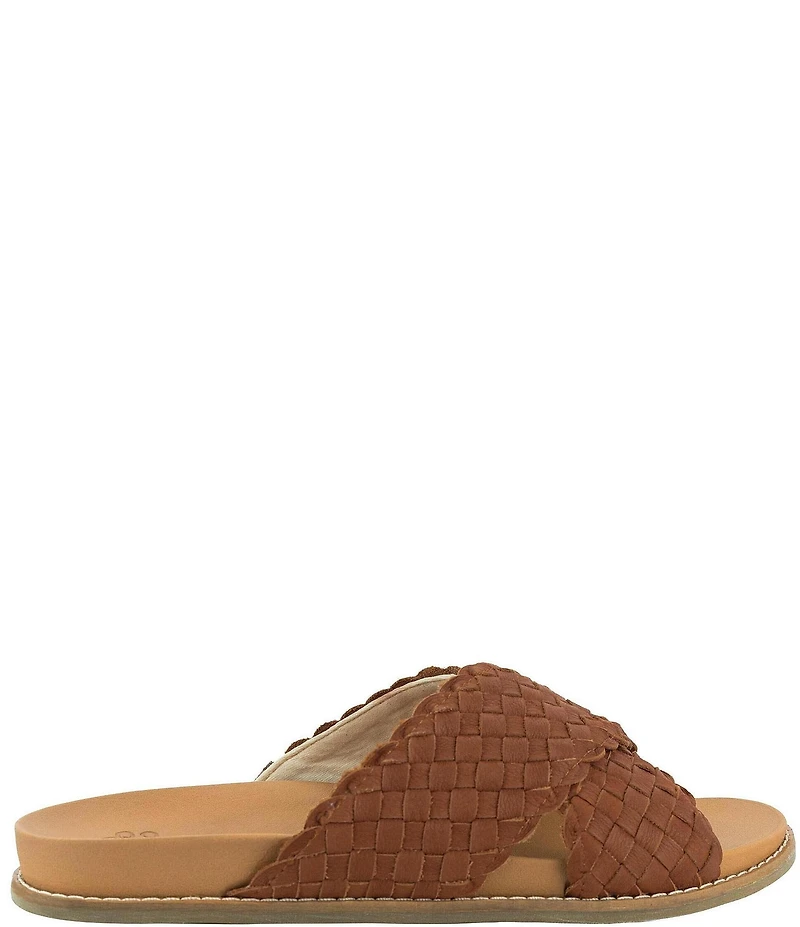The Sak Penelope Woven Leather Slide Sandals