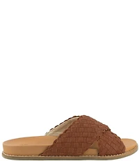 The Sak Penelope Woven Leather Slide Sandals