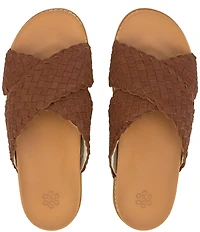 The Sak Penelope Woven Leather Slide Sandals