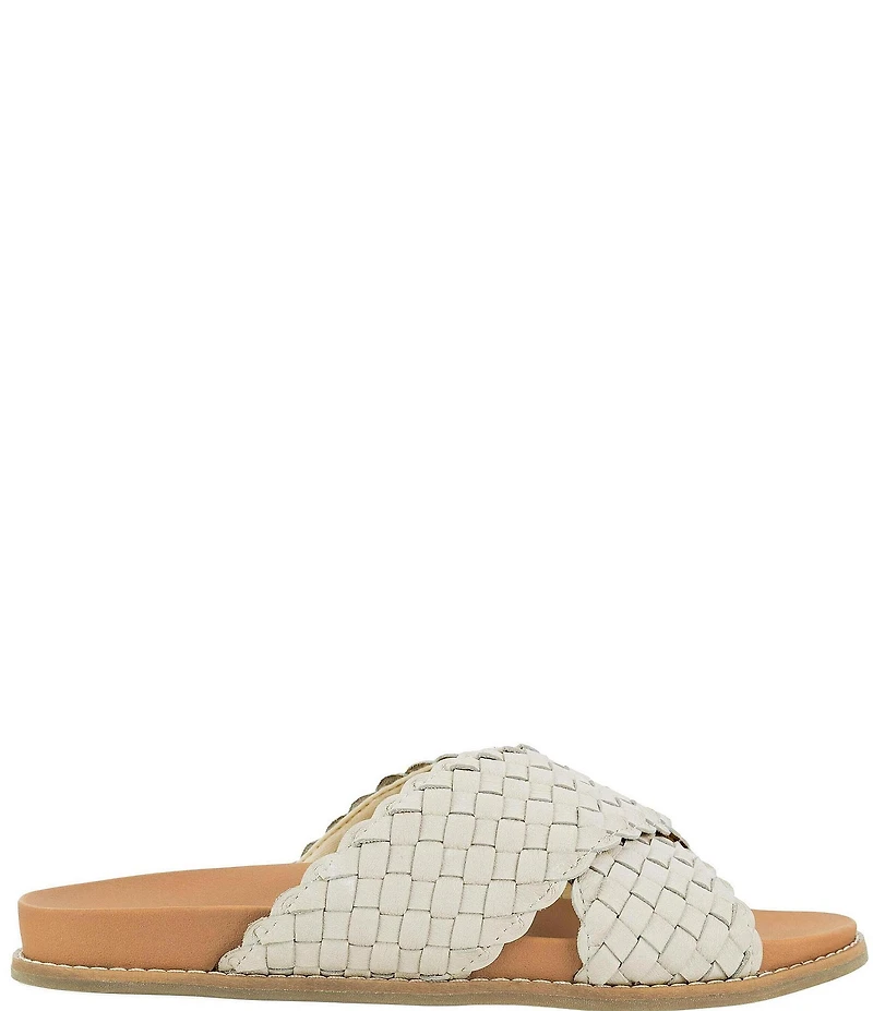 The Sak Penelope Woven Leather Slide Sandals