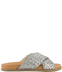 The Sak Penelope Woven Leather Slide Sandals