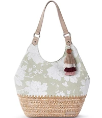 The Sak Roma Floral Expandable Shoulder Bag