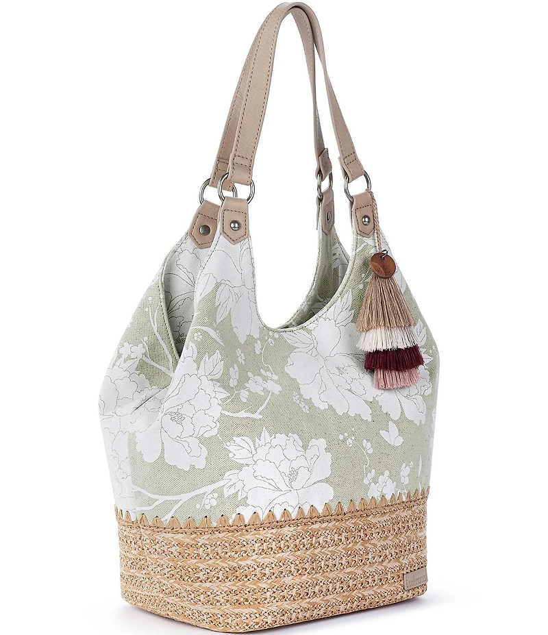 The Sak Roma Floral Expandable Shoulder Bag
