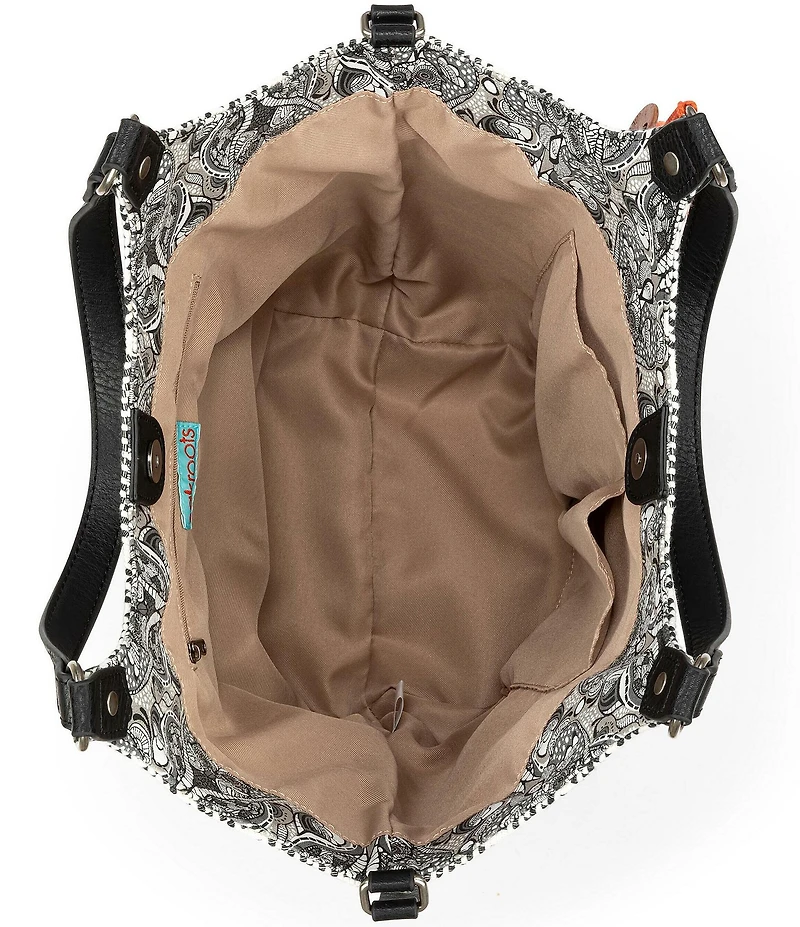 The Sak Roma Woven Straw Shoulder Bag