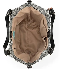 The Sak Roma Woven Straw Shoulder Bag