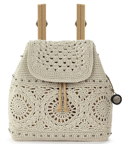 The Sak Sayulita Crochet Backpack