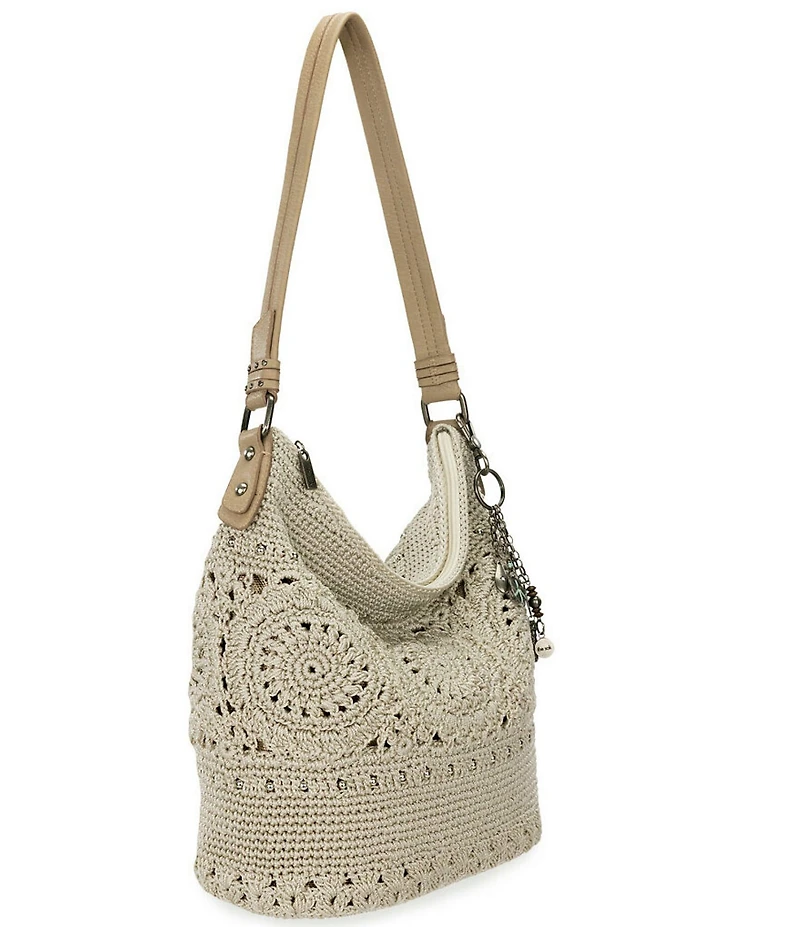 The Sak Sequoia Crochet Hobo Charm Bag