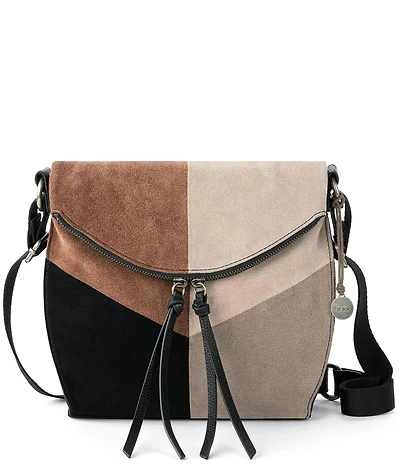 The Sak Silverlake Suede Colorblock Crossbody Bag