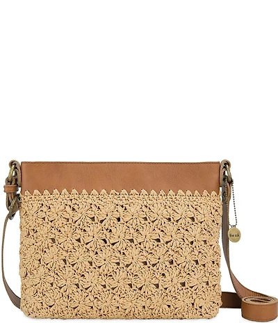 The Sak Soft Straw Crochet Crossbody Bag