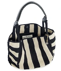 The Sak Stripe Crochet Large Tote Bag