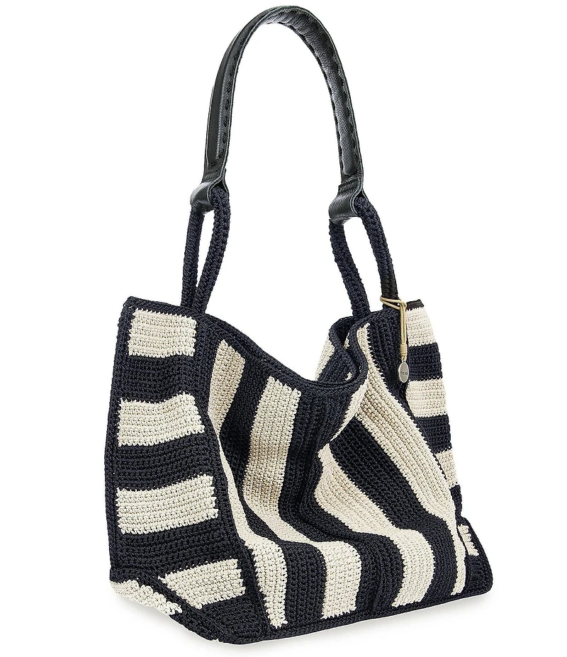The Sak Stripe Crochet Large Tote Bag