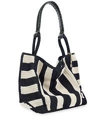 The Sak Stripe Crochet Large Tote Bag