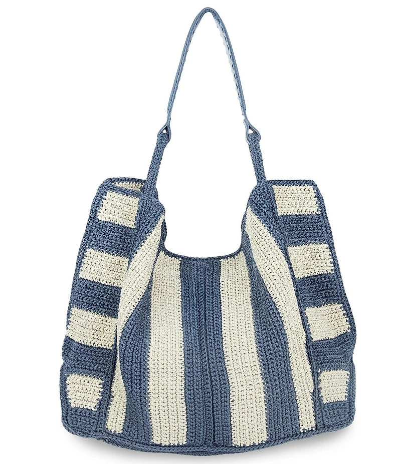 The Sak Stripe Crochet Large Tote Bag