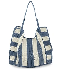 The Sak Stripe Crochet Large Tote Bag