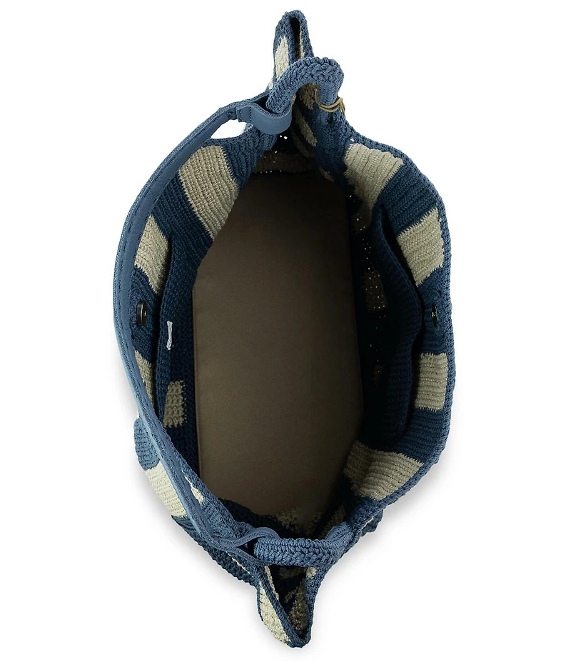 The Sak Stripe Crochet Large Tote Bag