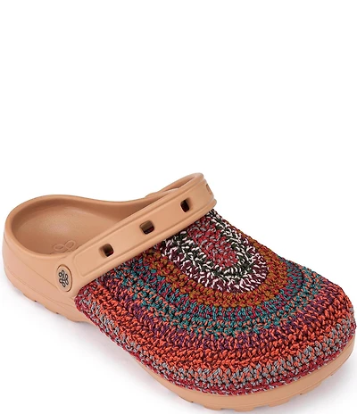 The Sak Sunset Stripe Crochet EVA Clogs