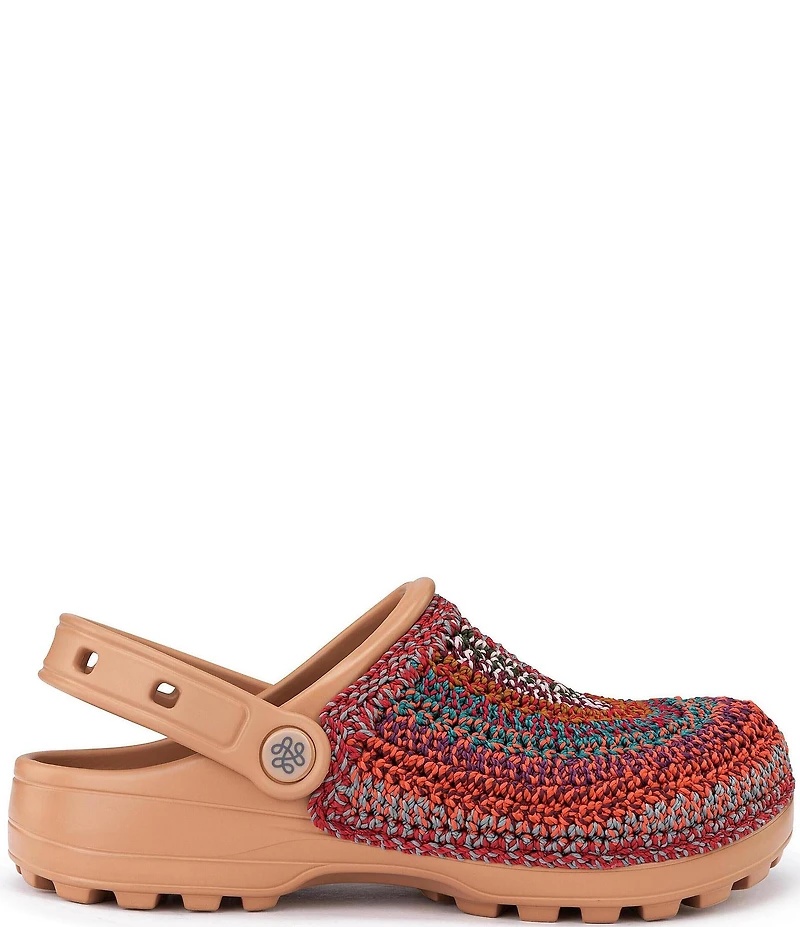 The Sak Sunset Stripe Crochet EVA Clogs