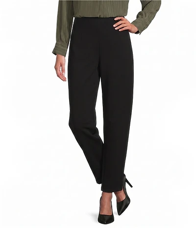 the Slim Factor fit Stretch Lightweight Ponte Knit No Waist Barrel Leg Pants