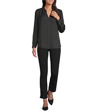 the Slim Factor fit Stretch Ponte Knit Ankle Pants